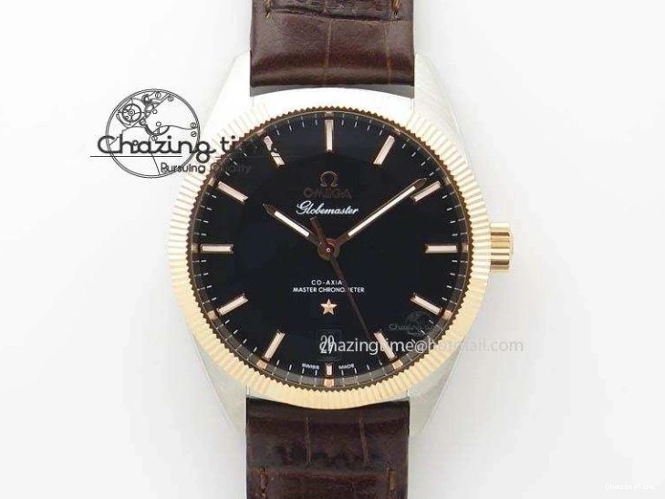 0320 Sophisticated Planet Ocean Master Chronometer Chrono SS OM 1:1 Best Edition Orange On SS Bracelet A 8156